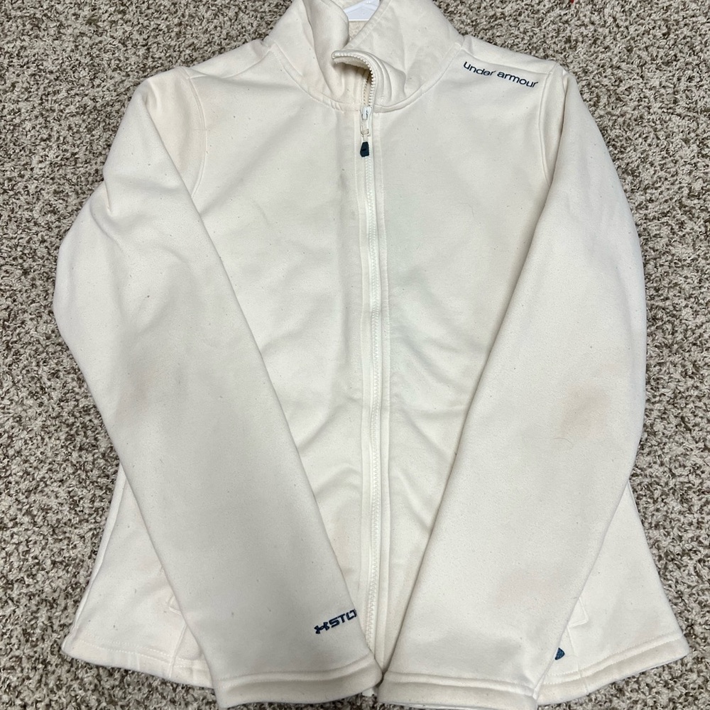 Under Armour Cream Full-Zip Jacket